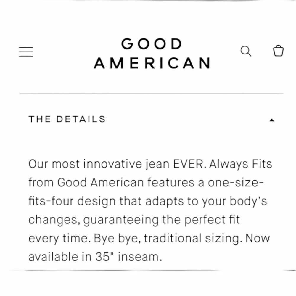 Good American Always Fits Good Legs Straight Jeans 14-18 New - Picture 6 of 7